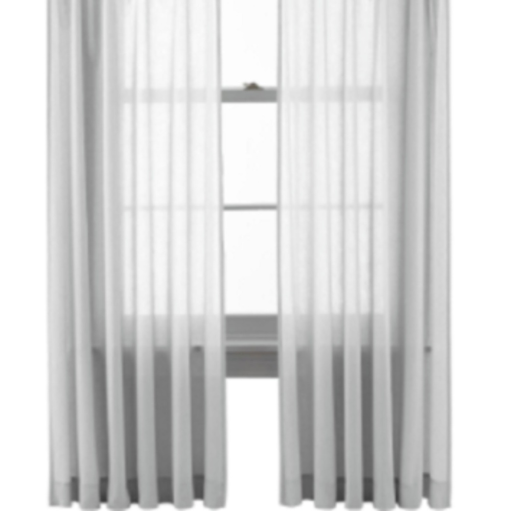 MarthaWindow Flutter Skinny Tab Top Curtain Window - Picture 2 of 2